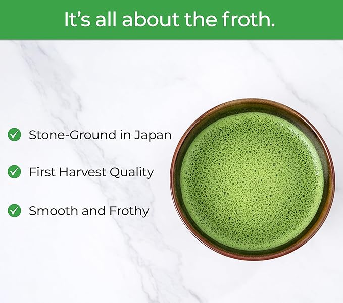 Pure Matcha Co | Premium Ceremonial Grade Matcha Green Tea Powder | Authentic Japanese Origin | Sugar Free | 30g 1.06oz