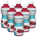DermaRite's ProHeal Protein Supplement - Liquid Protein Wound Recovery Formula 15g of Collagen &amp Whey Protein - Cherry Splash Flavor 30 oz. 6 Count