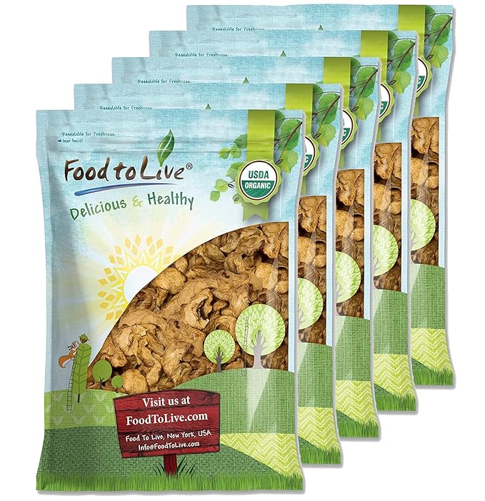 Food to Live Organic Dried Apple Rings 25 Pounds — Non-GMO Kosher Raw Vegan Unsulfured Sirtfood Bulk