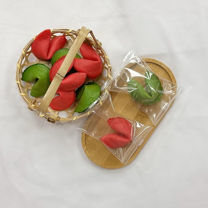 4E's Novelty Christmas Fortune Cookies Bulk 50 Individually Wrapped Funny Fortune Cookies with Holiday Sayings for Kids &amp Adults Perfect Christmas Candy Snacks Party Favors &amp Treats