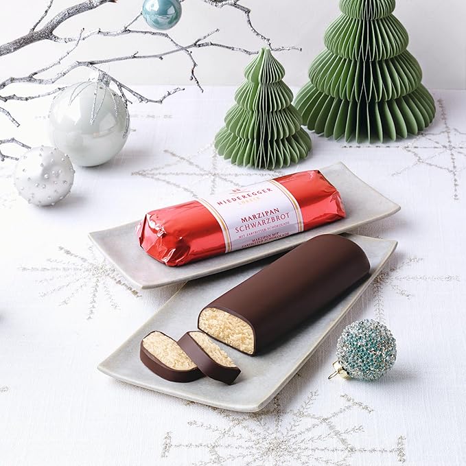 Niederegger Classic Marzipan Loaf Coated with Crisp &amp Dark Chocolate - 4.4 oz | Ultimate Masterpiece Premium Quality Handcrafted Authentic | Made in Germany since 1806 | Kosher (Pack of 5)
