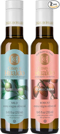 Casas de Hualdo Extra Virgin Olive Oil Imported From Spain Baking &amp Sautéing  Variety Pack One 250 ML Bottle of Each Flavor: Arbequina for Baking and Cornicabra for Sautéing