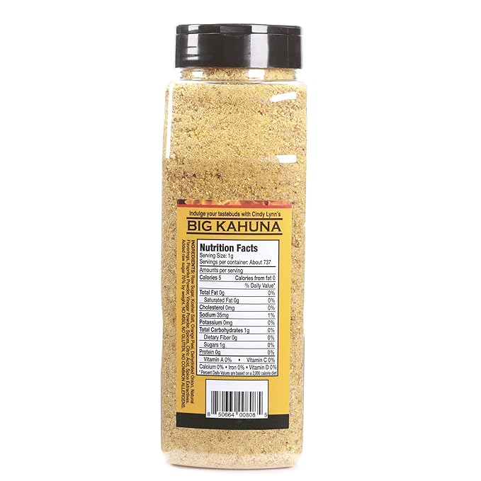 Cindy Lynn’s Big Kahuna Dry Rub and Seasoning - Bring the Flavors of the Tropics to Poultry Pork &amp Seafood - All-Natural Tropical Flavors - Great for Grilling and Smoking (26oz)