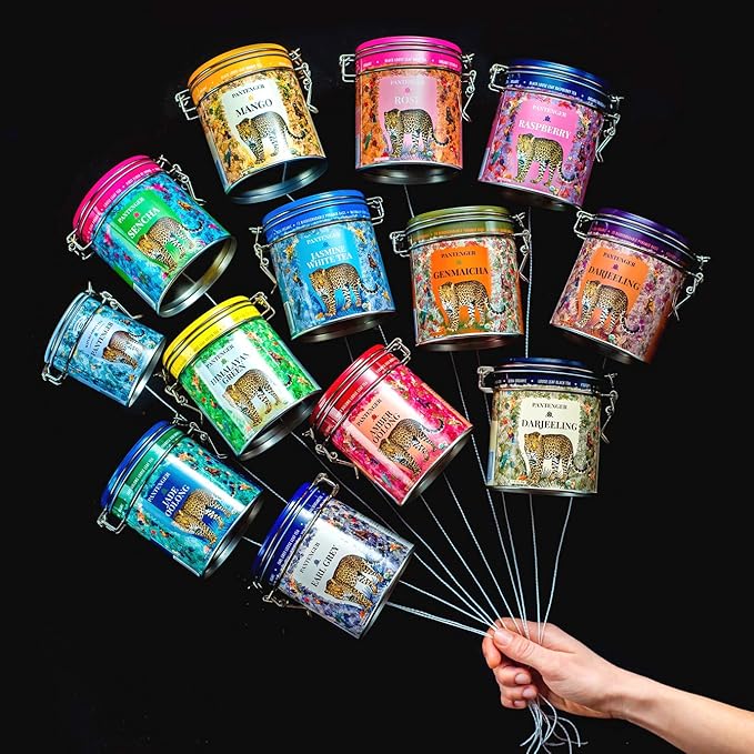 Mango Balck Tea Loose Leaf 3.5 Oz. USDA Organic. Pantenger Mango is a Tea Blend of Organic Black Tea Leaves with Mango Pieces and Marigold Petals. Drink Hot or Iced.