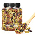 3-Color Premium Large Raisins Canned 500g - Ready-to-Eat Dried Fruit Snack No Washing Needed Soft &amp Sweet For Baking Cereal Yogurt