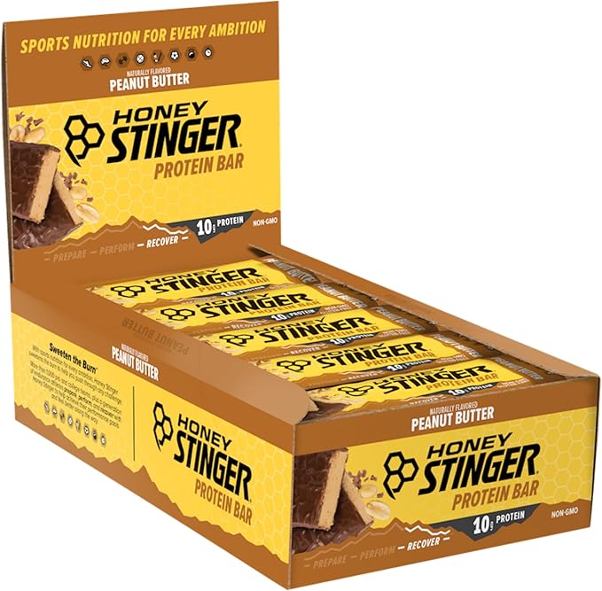Honey Stinger Protein Bar Peanut Butta Protein Packed Food for Exercise Endurance and Performance Sports Nutrition Snack for Home &amp Gym Post Workout 15 Pack