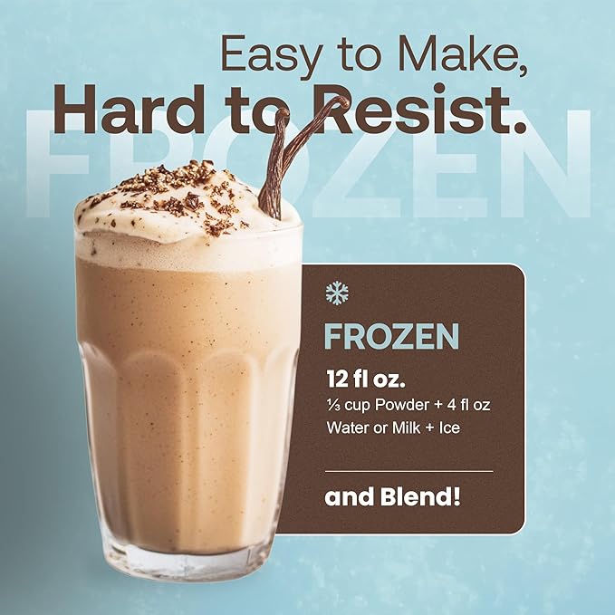 Dr. Smoothie Café Essentials Vanilla Chai – No Artificial Colors Flavors or Sweeteners – Shelf Stable – 58mg of Caffeine per Serving – Great for Hot Iced &amp Frozen Frappes (3.5 lb Bag 26 Servi