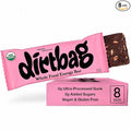 Dirtbag Bar Organic Whole Food Energy Bar with Clean Plant Protein Original Chocolate 8 Pack Dates Oats Nuts 100% Dark Chocolate NO Ultra-Processed Gunk Vegan &amp Gluten Free.