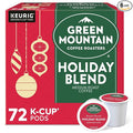 Green Mountain Coffee Roasters Holiday Blend Keurig Single Serve K-Cup Pods 72 Count (6 Packs of 12)