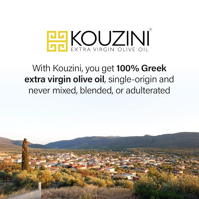 (3 Pack Premium) Kouzini Greek Premium Extra Virgin Olive Oil Cold Pressed Single Origin Rich Flavor &amp Aroma 500ml