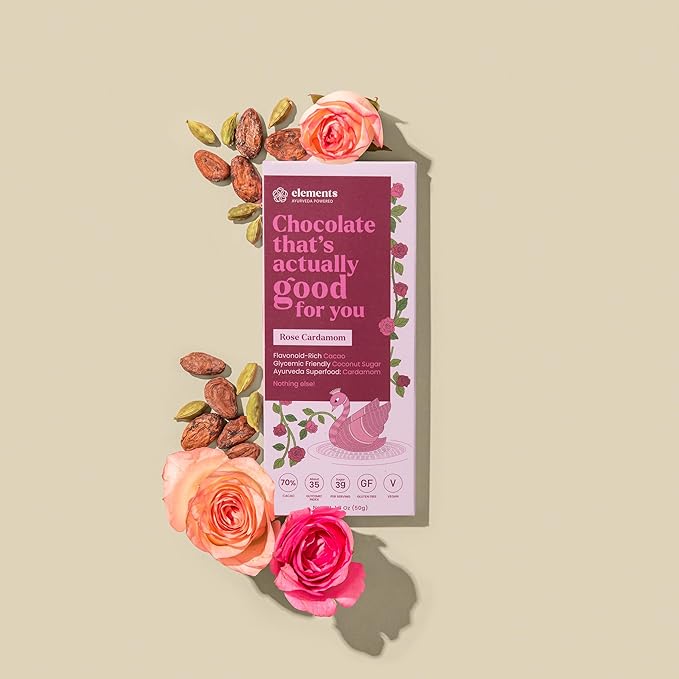 Elements Truffles Dark Chocolate Bar Combo Pack of 9 | Ayurvedic Vegan &amp Gluten Free | No Refined Sugar &amp Artificial Flavours | Enriched with Cocoa &amp Coconut Sugar