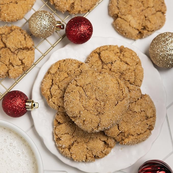 Autumn Sons Baking Co. Soft Ginger Snap Gluten Free Cookie Mix. Special Edition. Fall &amp Winter Baking. Christmas Cookies Vegan Plant Based. Dairy Soy &amp Nut Free. Top 9 Allergen Free. 9.2 oz