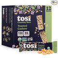Tosi Nut Bars Cashew Healthy Snacks for Adults &amp Kids Plant Based Crunchy Bars (6G Protein) Organic Keto Snacks Vegan Gluten &amp Soy Free Low Sugar Omega 3s 1oz 12-Pack