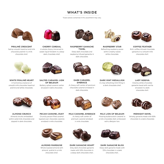 Godiva Chocolatier Pink Ribbon 36-Piece Assorted Chocolate Gift Box – Gourmet Chocolate Candy Variety Pack – Dark Caramel Milk Chocolate Nuts– Gift Basket for Birthday Anniversary Congratulations