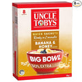 Uncle Tobys Big Bowl Oats Banana &amp Honey 8 Sachets Ready In 2 Minutes
