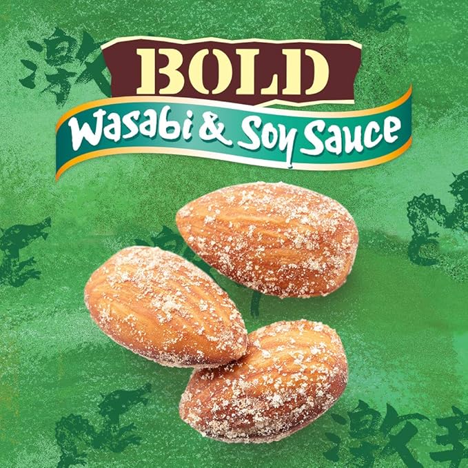 Blue Diamond Almonds Wasabi/Soy Sauce 12-4 oz bags