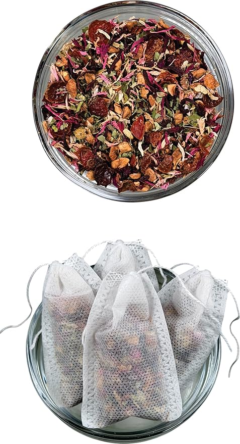 Moringa Tea Herbal Blend Loose Leaf Tea Full Body Cleanse Green Muse Sweet Wellness Tea 15 Organic Tea Bags Yoga and Tea House