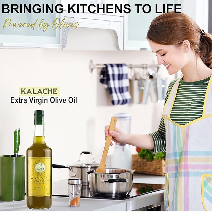 KALACHE Extra Virgin Olive Oil 750ml Glass Bottle Cold Pressed Premium Quality