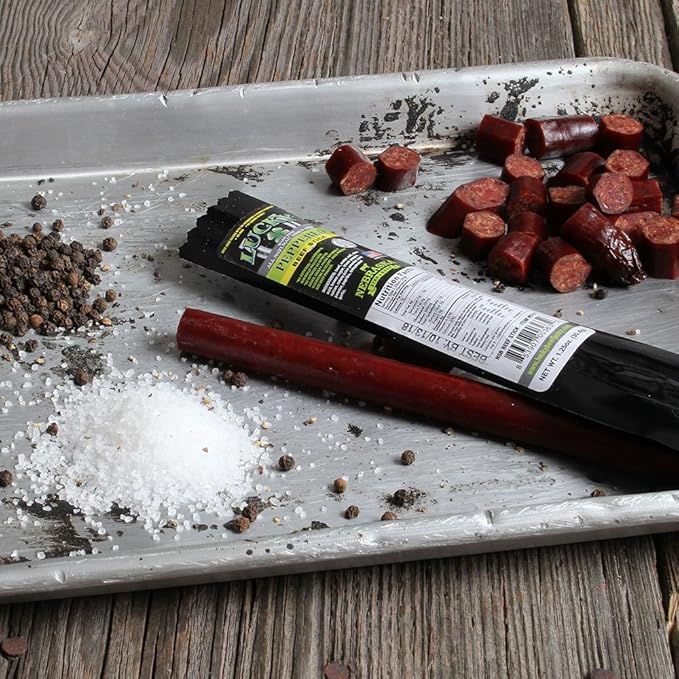 Lucky Beef Jerky - 1.25oz Sticks (Peppered 48 Pack)