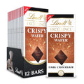 Lindt EXCELLENCE Crispy Wafer Dark Chocolate Candy Bar Dark Chocolate with Crispy Wafer Pieces 3.5 oz. Bar (12 Pack)