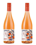Santat Spritz | Sparkling Orange Bitter Apéritif Inspired by The Mediterranean | 0% ABV Non-Alcoholic Ready to Drink | 750ml | Imported from France (Pack of 2)