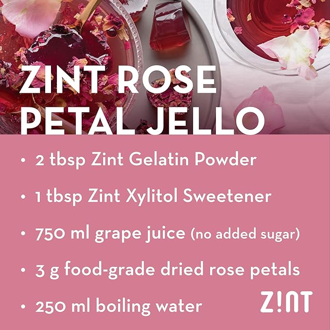 Zint Beef Gelatin Powder (16 oz): Unflavored Keto Certified Paleo Friendly Collagen Based Protein - For Baking Jello &amp Thickening