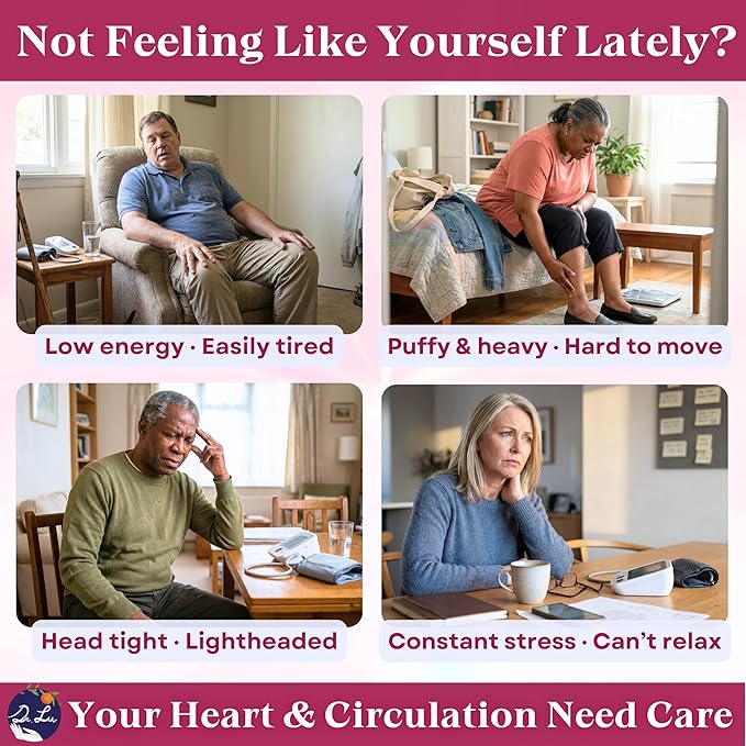 Dr. Lu’s Happy Blood Pressure Tea | 100% Natural Heart Functional Tea for Blood Pressure Support | Beetroot Hawthorn Berry Mulberry Leaf Dandelion 10 Super Herbs in Corn Fiber Pyramid Bags