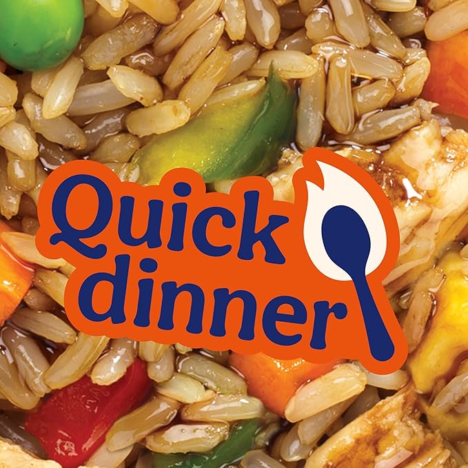 BEN'S ORIGINAL Street Food Teriyaki Style Rice with Chicken Prepared Entrée Microwavable Heat-&amp-Eat Bowl in 90 Seconds 9 oz (Pack of 6)