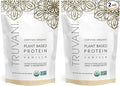 Truvani Plant Based Protein Powder | Vanilla | 20g Organic Pea Protein | 18 Servings | Vegan &amp Keto | Gluten &amp Dairy Free | Low Carb | No Added Sugar (Pack of 2)