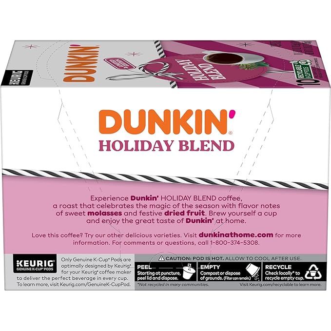 Dunkin' Holiday Blend Coffee 10 Keurig K-Cups