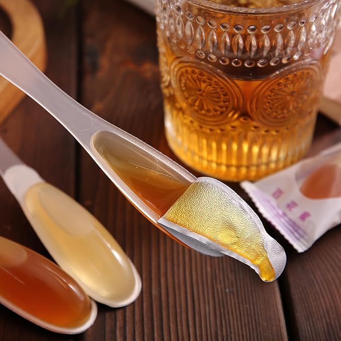 MEIMIDUO 1 box of 9 bags of honey bars - from a pure beekeeping farm without additives. Independent disposable spoon packaging clean and hygienic ready to eat super portable. Very suitable for lov