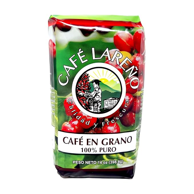 Café Lareño Whole Bean Coffee - Lares Puerto Rico - 14 Ounce (Pack of 2)