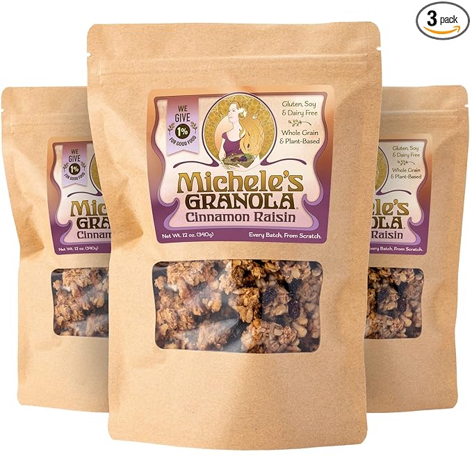 Michele's Granola Cinnamon Raisin Pack of 3