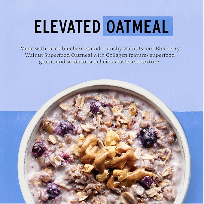 Purely Elizabeth Gluten-Free Collagen Oats Cup Blueberry Walnut (12 Ct.)