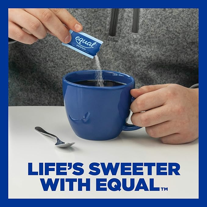 EQUAL 0 Calorie Sweetener Aspartame and Acesulfame-K Sweetener Packets Zero Calorie Sugar Alternative Erythritol Free 2000 Ct (Pack of 1)