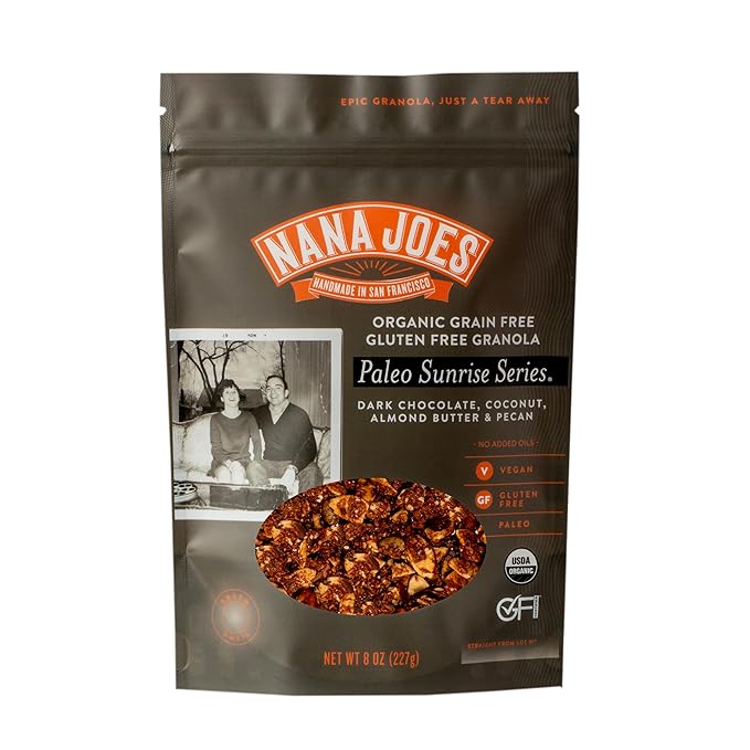 Nana Joes Granola Paleo Series | Hu Dark Chocolate Coconut Almond Butter &amp Pecan | Handmade Gluten-Free Vegan Healthy Plant-Based Organic Refined Sugar-Free Grain-Free | Superfood Breakfas