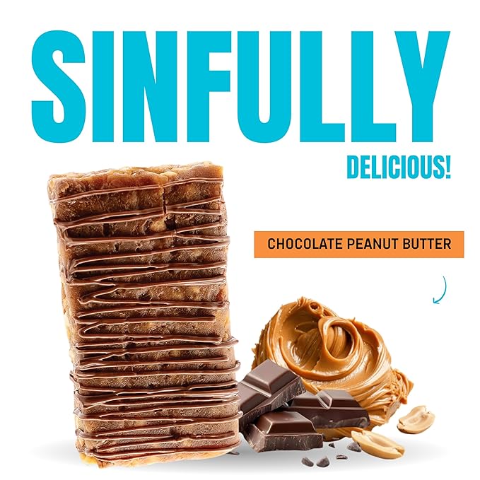 (NEW) JiMMYBAR! Creatine Protein Bar - 5g of Creatine Monohydrate + 20g Protein - High Protein Snack - Supports Muscle Growth Strength &amp Recovery - Real Food Energy Bar for Athletes | Chocolate P