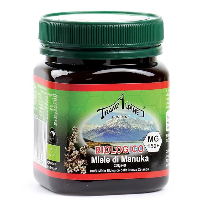 Tranzalpine Organic Manuka Honey MG150+ 250 g 8.8 Ounces (Pack Of 1)