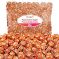 Zero Sugar Peanut Butter Cups - Miniatures Peanut Bite-Size Treat Candies Encased in a Crunchy Milk Rich Chocolate Shell for a Melt in Your Mouth Snacking 2lb Bulk Candy Individually Wrapped Bag