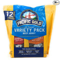 Pacific Gold Beef Jerky Original &amp Teriyaki 12 Count Per Bag (3 Bags (36 Count))