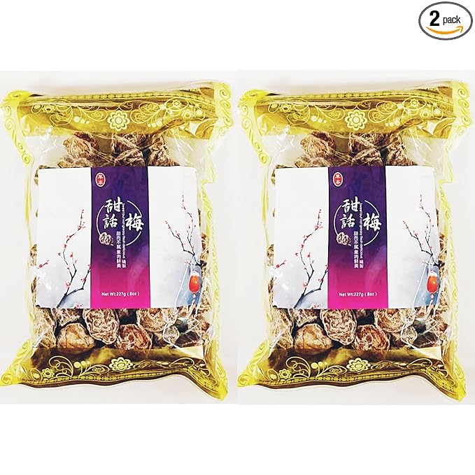 Dried Classic Sweet PruneWith Seed 8 Oz 2 Pack 甜话梅