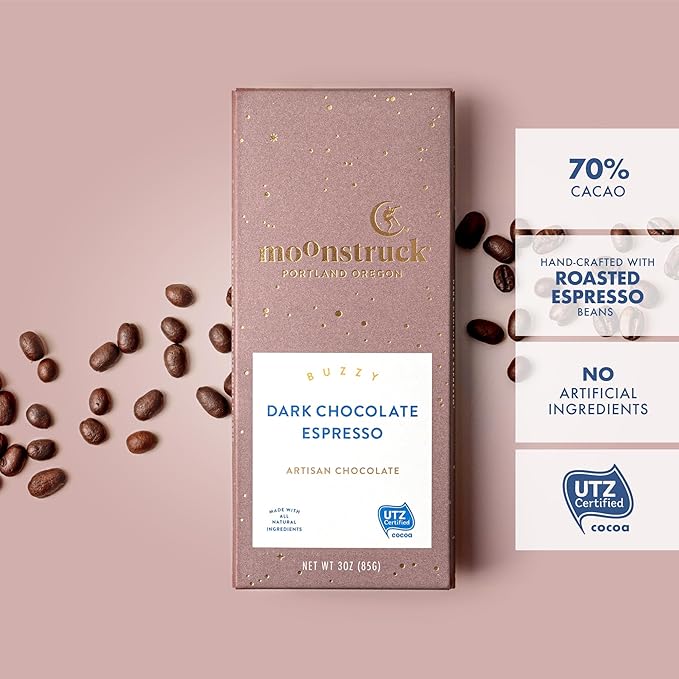 Moonstruck Chocolate Written in the Stars Valentine's Day Gift Box – 9 Truffles &amp 2 Chocolate Bars Premium Chocolate Bundle for Loved Ones