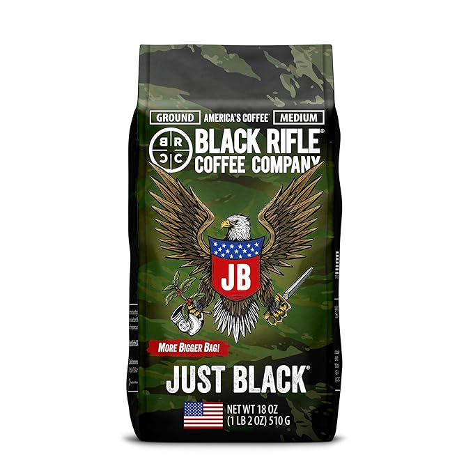 Black Rifle Coffee Company Light Medium Dark Roast Ground Coffee Variety 3 Pack 18 OZ Bag