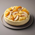 ANDY ANAND CHOCOLATIER Tropical Fruit Cheesecake 9” 2 lbs | Creamy New York-Style Dessert Glazed with Pineapple Pears &amp Peach | Bakery-Fresh Gourmet Indulgence