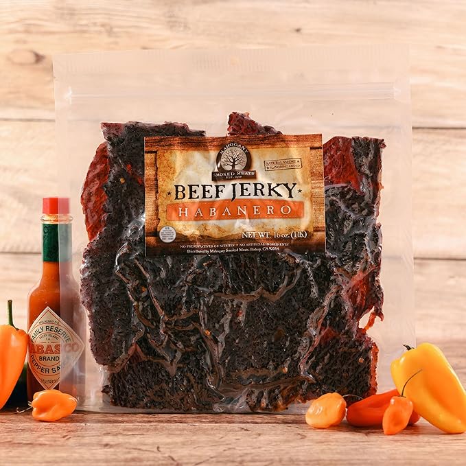 Mahogany Smoked Meats: Habanero Beef Jerky - 16oz
