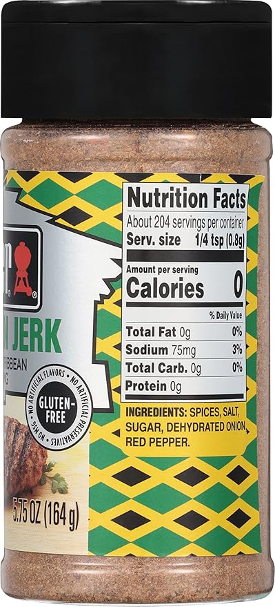 Weber Jamaican Jerk Seasoning 5.75 oz (Pack of 6)