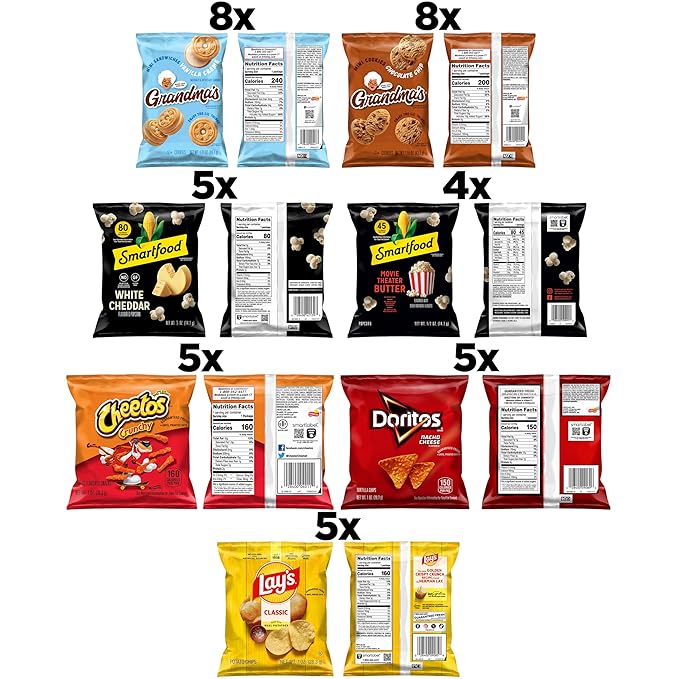 Frito-Lay Ultimate Snacktime Mix with Grandma's and Classic Snacks 0.6 ounces  (Pack of 40) (Packaging May Vary)