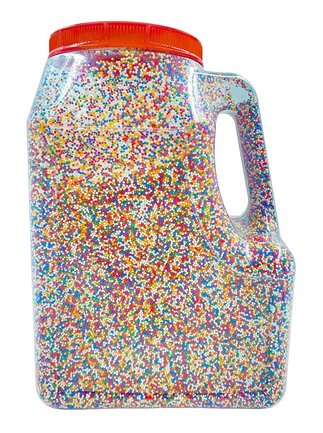 Chef's Quality Nonpareils Rainbow Sprinkles 7 Pounds For Decorating &amp Baking
