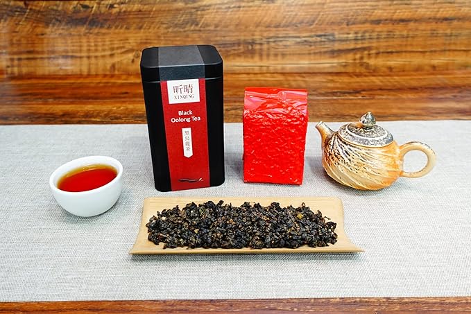 Xin Qing Black Oolong Tea Taiwan Red Oolong Tea Taiwan High Mountain Oolong Tea Loose Oolong Tea 150g/5.3oz