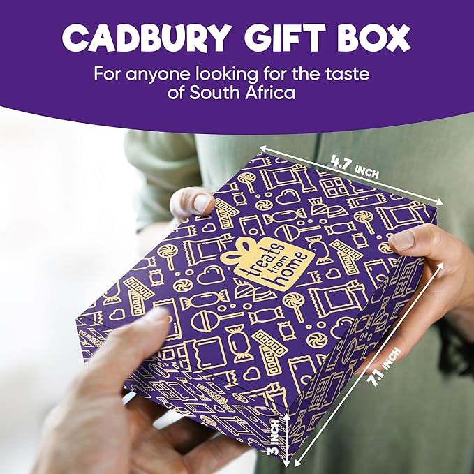 Chocolate Gift Box – 16-Piece Assorted Chocolate Bars Snack Pack Imported from South Africa Includes Flake Crunchies Caramello Dairy Milk Variety